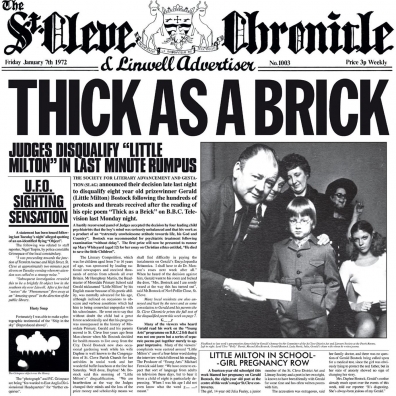 Jethro Tull (Джетро Талл): Thick As A Brick (40TH ANNIVERSARY)